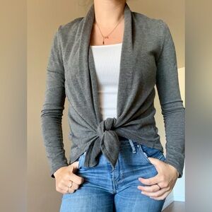Grey long sleeve top